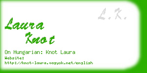 laura knot business card